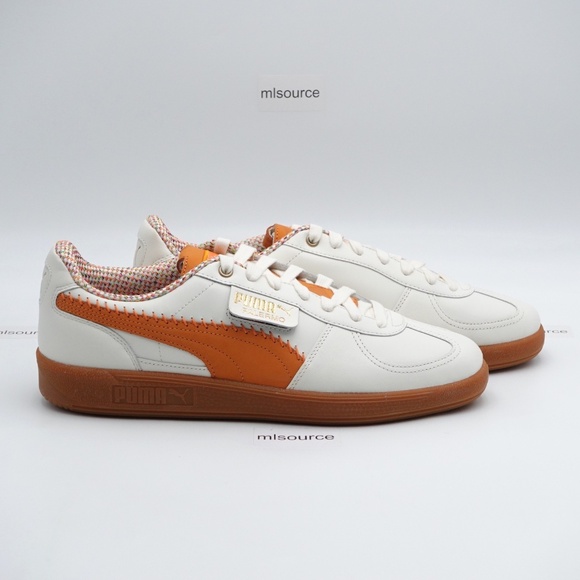 NEW Size 12 Men's PUMA Palermo Squid Game Leather Sneakers 401074-01 Warm White - Picture 3 of 8